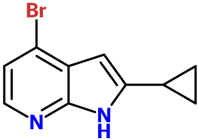 (image for) MC004969 4-Bromo-2-cyclopropyl-1H-pyrrolo[2,3-b]pyridine